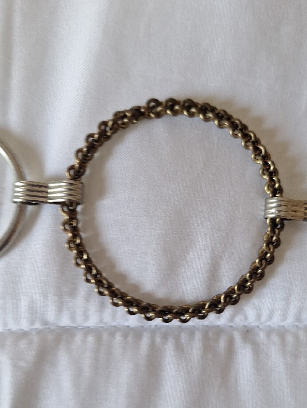 Silver and Bronze Ring Chain Waist Belt - Women Accessories - Picture 11 of 13